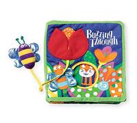 Manhattan Toy Soft Activity Book with Tethered Toy, Buzzing Through,Medium