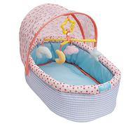 Manhattan Toy Stella Collection Soft Baby Doll Crib with Removable Canopy and Mobile for 30.48cm to 38.1cm Baby Dolls