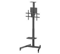 Manhattan Mobile TV Cart Trolley Mount Stand Crank Height Adjust 37-65" VESA 200x200-600x400