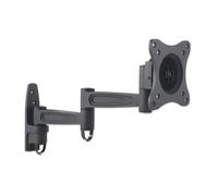 Manhattan TV & Monitor Mount, Wall, Full Motion, 1 screen, Screen Sizes: 13-27", Black, VESA 75x75 to 100x100, Max 15kg,