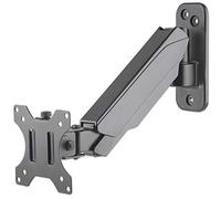 Manhattan TV & Monitor Mount, Wall, Spring Arm, 1 screen, Screen Sizes: 17-32", Black, VESA 75x75 to 100x100mm, Max 8kg, Height Adjustable Swivel Arm (2 pivots), Lifetime Warranty