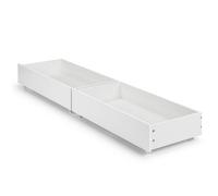 Manhattan - Underbed Storage Drawers Only - Gloss White - Wood - Happy Beds