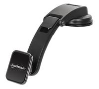 Manhattan Universal Car Dashboard Mount with Magnetic Phone Holder for Smartphones Horizontal or Vertical Use Black