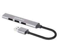 Manhattan Usb-A 4-Port Hub 4X Usb-A Ports 1X 5 Gbps Usb 3.2 Gen1 Aka Usb 3.0 3 X