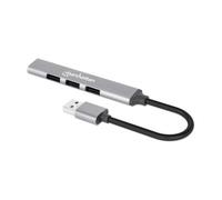 Manhattan USB-A 4-Port Hub 4x USB-A Ports (1x 5 Gbps USB 3.2 Gen1 aka USB 3.0 3 x 480 Mbps USB 2.0) USB powered (no external power supply required) Aluminium
