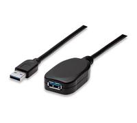 Manhattan USB-A to USB-A Extension Cable, 5m Active, 5 Gbps (USB 3.2 Gen1), Male-Female, Black