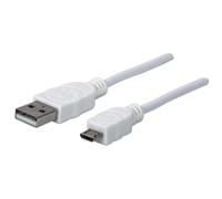 Usb 2.0 A To Micro-B M/M 1M- White Polybag NEW