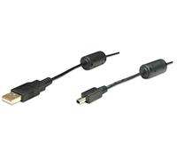 Manhattan USB-A to Mini 4-Pin, 3m, Male to Male, 480 Mbps (USB 2.0), Hi-Speed USB, Black, Lifetime Warranty, Blister