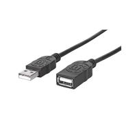 Manhattan 338653 USB cable 1.8 m USB A Male Female Black