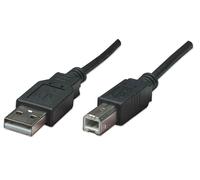 Manhattan USB-A to USB-B Cable. 0.5m. Male to Male. 480 Mbps (USB 2.0)