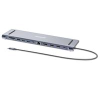 Manhattan USB-C Dock/Hub with Card Reader. Ports (x10): Audio 3.5mm. D