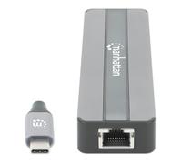 Manhattan USB-C Dock/Hub with Card Reader, Ports (x5): Ethernet, HDMI,