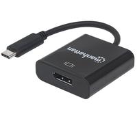 Manhattan USB-C to DisplayPort 1.2 Cable. 4K@30Hz. 21cm. Male to Femal