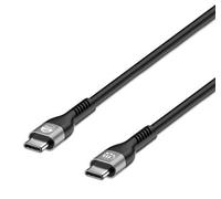 Manhattan USB-C to USB-C Cable (240W), 2m, Male to Male, Black, 480 Mbps (USB 2.0), Extended Power Range (EPR) charging up to 240W (Note additional USB-C 240W wall charger needed), Lifetime Warranty