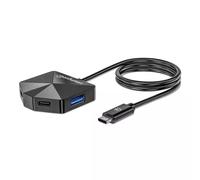 Manhattan USB-C & USB-A Combo Dock/Hub, Ports (4): USB-A (x2) and USB-C (x2), 5 Gbps (USB 3.2 Gen1 aka USB 3.0), Angled Shape for Easy Port Access, External Power Supply Not Needed, Universal for all 