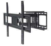 Manhattan TV & Monitor Mount, Wall, Full Motion, 1 screen, Screen Sizes: 37-65", Black, VESA 200x200 to 600x400mm, Max 50kg, LFD, Tilt & Swivel with 3 Pivots, Lifetime Warranty