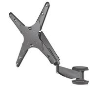 Manhattan TV & Monitor Mount, Wall, Spring Arm, 1 screen, Screen Sizes: 21-55", Black, VESA 75x75 to 400x400mm, Max 30kg, LFD, Height Adjustable Swivel Arm, Lifetime Warranty