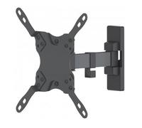 Manhattan TV & Monitor Mount, Wall, Tilt and Swivel, 1 screen, Screen Sizes: 13-42", Black, VESA 75x75 to 200x200mm, Max 20kg, Swivel with 2 pivots, Lifetime Warranty