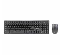 Manhattan - Products Wireless Desktop Set - PC Wireless Mouse & Wireless Keyboard, Gaming Mouse, Keyboard, Mouse, USB Radio Receiver, Computer, Accessories - Black