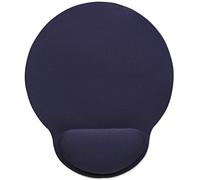 Manhattan Wrist Gel Support Pad and Mouse Mat, Blue, 241 × 203 × 40 mm, non slip base, Lifetime Warranty, Card Retail Packaging