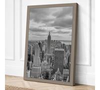 Manhattan's Skyline Vintage Canvas Wall Art Print 30x20 Inch