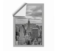 Manhattan's Skyline Vintage Unframed Wall Art Print A1 (84.1×59.4cm), Wall Decor for Living Room, Bedroom, Office & Home, Art Gift