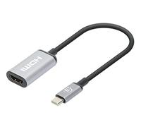 Manhattan USB-C to HDMI Cable 4K@60Hz 5 Gbps (USB 3.2 Gen1 aka USB 3.0) 15cm Black Male to Male Three Year Warranty Polybag
