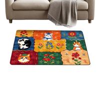 manhegari Bath Mat Cute 60x40cm Cartoon Absorbent Bedroom Area Rug | Cute Front Door Mat for Dwellers Renters Home Office Dorm Apartment Living Room Bedroom Study Kitchen Entryway Mudroom
