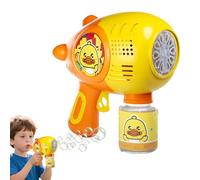 manhegari Bubble Maker - Yellow Duck Automatic Bubble Blower | Interactive Preschool Activities, Portable Beach Game for Sensory Play Entertainment Summer Festivals Birthday Celebrations
