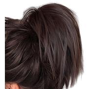 manhegari Bun Hair Wig - Stylish Costume Wig Adjustable,Natural Messy Buns, Ponytail Hair Extensions for Going Out, Daily Dress Women & Girls