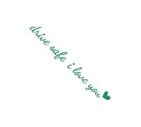 manhegari Car Mirror Stickers | Drive Safe I Love You Car Mirror Sticker,Cute Vehicle Accessories for Dashboard Windshield Window Scooters SUV Truck Sedans Automotive Highway Daily