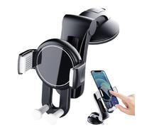 manhegari Car Phone Mount | 360 Rotation Suction Cup Phone Stand - Car Accessories for Windshield, Dashboard, Window, Center Console