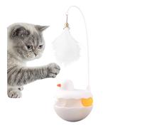 manhegari Cat Toy, Interactive Cat Toys for Indoor, Detachable Feather Stick Resin Duck Shape Fun Tool for Kitten Play Birthday Easter