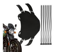 manhegari Motorcycle License Plate Frame - Number Plate Replacement for Motorcycle - Easy Installation with Mounting Straps Replacement Parts Bracket Motorbike Accessories for Men Women Rider