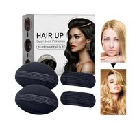manhegari Sponge Volume Hair Bases - 4X Hair Base Insert Sponge Volume - 4 Pack Invisible Braiding Bun Pad Accessories Tool For Girls Hairstyle Lady Everyday Use Weddings Parties