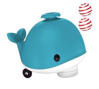 manhegari Whale Floating Ball Toy - Whale Shaped Ball Blowing Toy,Flexible Wheels & Music Function, Cooling Fan, Pet Supplies, Balancing Blowing Games for Cats, Kittens