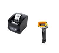 Manhj 365B Thermal Barcode Label Printer, 3 Inch POS Receipt Printer, 80mm, Bluetooth, USB, Monochrome, For Windows Phone, Price Tag, Inkless