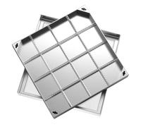 Manhole Cover and Frame, Heavy Duty Stainless Steel Design for Patios, Gardens, and Courtyards