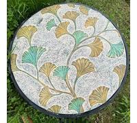Manhole Cover and Frame, Well Covers for Yard Decorative Recessed Lid for Sewer, Stepping Stones Outdoor Plant Leaf Relief Style with Hook Hole(40 cm/16 in)