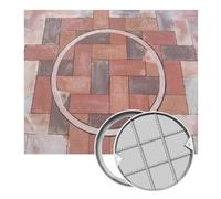 Manhole Cover,Heavy Duty Stainless Steel Manhole Cover & Frame, Invisible Sewage Basin Lid, Durable Inspection Cover for Driveway & Yard, Customizable Size 70x70cm (27.6x27.6in)