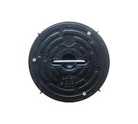 Manhole Cover with Handle, Easy Installation Round Septic Tank Lid for Courtyard, Garden & Patio Drainage Access, Durable PE Plastic