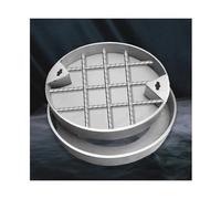 Manhole Covers, Round Manhole Cover and Frame，Highly Practical in Design and Performance(60 * 60 * 5cm/23.6 * 23.6 * 1.96in)