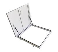 Manhole Flat Roof Access Hatch Easy to Clean Cellar Stair Exit Cover with Lock Attic Trap Door Shopping Centre Rooftops(65x65cm/2.13x2.13ft)