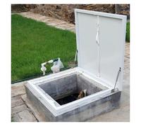Manhole Flat Roof Access Hatch Tight Seal Mount Attic Cover Replacement Storage Security Door Hotels, Shopping Centres(45x45cm/1.48x1.48ft)