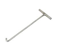Manhole Hook Lifting Tool Hook Heavy Duty Lifting Lift Manhole Cover Drain Cover Steel Tool for Move Heavy Duty T-Handle Spring Pullers Handle Pullers