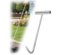Manhole Lifting Key with SharpBlunt Hook Drain Cover Tool for Effortless Manhole Access 50CM Length Ideal for Professals and DIYers