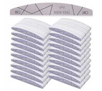 MANI KING Nail File - Half Moon 180/240 - Pack of 500 for Manicure and Pedicure - High-Quality Disposable Nail Files for Gel Nails - Gel Nails Set - Ideal for Gel Nails