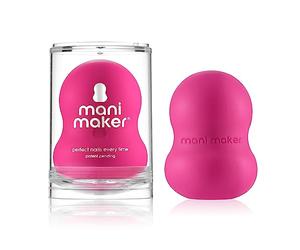 Mani Maker Universal Nail Polish Grip for Precision Painting Perfect for DIY Manicures, Nail Artists, and Professionals - Easy to Use, Suitable for Righties and Lefties - 4 Fun Colors (fuchsia)