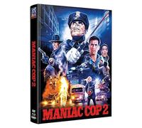Maniac Cop 2 - Mediabook Wattiert - Limited Edition auf 199 Stück - Back to the 90s (4K Ultra HD) (+ Blu-ray) (+ DVD) (+ Polizeimarke)