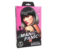 Manic Panic Alien Gray Ombre Glam Doll Wig - black and gray wig